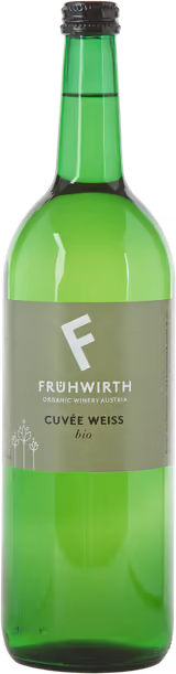 Bottle of Cuvée weiß from the Frühwirth organic winery