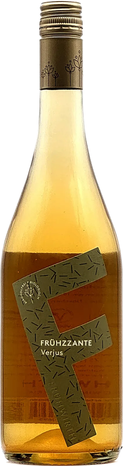 Flasche Verjus Frühzzante (alkoholfrei) vom Bio-Weingut Frühwirth