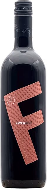 Bottle of Zweigelt selection 2022 from Frühwirth organic winery