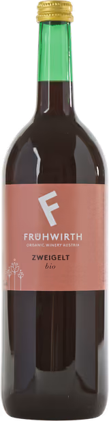Bottle of Zweigelt from the Frühwirth organic winery