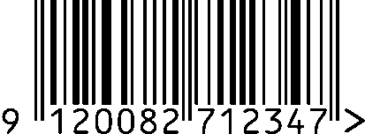 Strichcode EAN 9120082712347