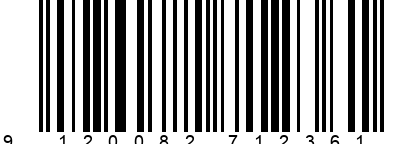 Strichcode EAN 9120082712361